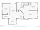 First floor layout featuring a kitchen, living room, dining room, and a bedroom at 195 Briggs St, Erie, CO 80516
