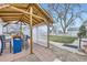 Cozy outdoor bar area with a fun Denver Broncos theme and covered structure at 195 Briggs St, Erie, CO 80516