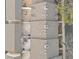 Aerial view of roofs and patios of tan townhomes at 7068 E Briarwood Dr, Centennial, CO 80112