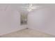 Neutral bedroom with a ceiling fan, window with blinds, and carpet at 10478 W 82Nd Ave, Arvada, CO 80005