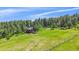 Charming home with multiple decks, nestled in a wooded area, surrounded by trees and greenery at 26085 Amy Cir, Conifer, CO 80433