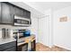 Kitchen with stainless steel appliances and granite countertops at 1503 S Buckley Way, Aurora, CO 80017