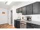 Kitchen with stainless steel appliances and granite countertops at 1503 S Buckley Way, Aurora, CO 80017