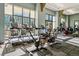 Community gym with treadmills, stationary bikes, and weight machines, promoting a healthy and active lifestyle at 5455 Landmark Pl # 1414, Greenwood Village, CO 80111