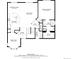 This is a floorplan of the main level, showing the kitchen, living room, dining room, and primary suite at 11335 W 54Th Ln, Arvada, CO 80002
