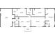 A clear floor plan showcasing the layout and dimensions of the home's rooms, including kitchen, bedrooms, and living areas at 11953 Us Highway 285, Conifer, CO 80433