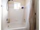 Clean bathroom with a shower/tub combo at 1214 S Zeno Way # D, Aurora, CO 80017