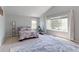 Serene bedroom with large windows, vaulted ceilings, and ample natural light at 7858 Oban Ct, Lone Tree, CO 80124