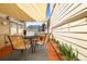 Enjoy outdoor living on this covered patio with a shade and seating area at 4713 Perth St, Denver, CO 80249