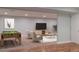Finished basement features modern furniture, a pool table, hardwood floors, and recessed lighting at 1035 Quartz St, Golden, CO 80401
