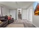 Finished basement featuring modern flooring, ample storage, and recessed lighting at 13542 Achilles Dr, Lone Tree, CO 80124