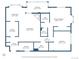 Detailed floor plan showcasing the layout and dimensions of the property at 534 E 7Th Ave # 101, Denver, CO 80203