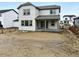 Backyard view with a patio, showcasing the outdoor living space and backyard at 39713 Penn Rd, Elizabeth, CO 80107