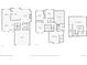Comprehensive floor plan displaying the layout of the home's multiple floors, including bedrooms, bathrooms, and living areas at 11636 Laurel Ln, Parker, CO 80138