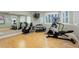 Home gym featuring various cardio and strength training equipment at 6517 Perry Park Blvd, Larkspur, CO 80118