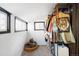 Large closet featuring ample space for storage, black-trimmed windows and a comfortable ottoman at 2844 N Humboldt St, Denver, CO 80205