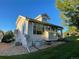 Exterior shot showing well maintained landscaping, and back of the home at 588 Stafford Cir, Castle Rock, CO 80104