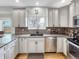 Well-appointed kitchen with white cabinets, granite countertops, and stainless steel appliances at 6002 Alkire Ct, Arvada, CO 80004