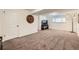 Large basement rec room with neutral carpet, recessed lighting and decor at 845 S 9Th Ave, Brighton, CO 80601