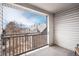 The private balcony provides a tranquil outdoor space with a view of the neighborhood at 12555 E Tennessee Cir # 302, Aurora, CO 80012