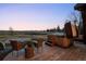 Relaxing hot tub area with views of the open landscape at 8912 Little Raven Trl, Niwot, CO 80503