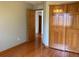 Bedroom with gray walls and wood-look flooring at 1022 Morning Dove Dr, Longmont, CO 80504