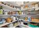 Walk-in pantry with lots of shelving for storage at 5622 Shadescale Way, Castle Rock, CO 80104