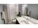 Simple bathroom with shower, toilet and vanity at 11220 Bellsong Ln, Littleton, CO 80125