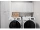 Convenient laundry room with modern washer and dryer at 9603 Marmot Ridge Cir, Littleton, CO 80125