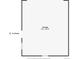 Floor plan displaying the dimensions of the detached garage at 2504 S Yates St, Denver, CO 80219