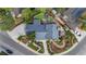 Aerial view of the property showcasing its landscaped backyard, outdoor living areas, and neighborhood at 4218 S Alton St, Greenwood Village, CO 80111