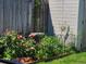 Charming garden featuring a unique water fountain at 4389 S Sherman St, Englewood, CO 80113