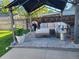 Beautiful backyard patio with stone pavers, gazebo, and comfortable outdoor seating for relaxation at 4389 S Sherman St, Englewood, CO 80113