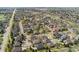 Drone shot showcasing the home's location within a lush and developed suburban neighborhood at 5289 W Euclid Pl, Littleton, CO 80123