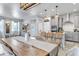 Inviting dining and living room area with stylish furnishings and decor at 8049 Monte Vista Cir, Littleton, CO 80125