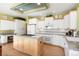 Bright kitchen features custom island, updated appliances, and hardwood floors at 2174 Meadow Vale Rd, Longmont, CO 80504
