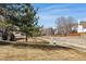 View of home's front yard featuring grass, mature trees, sidewalks and other nearby houses at 6237 Trailhead Rd, Highlands Ranch, CO 80130