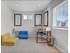 Cozy bedroom with natural light, neutral tones and built-in desk area, perfect for a space at 21900 E 46Th Pl, Aurora, CO 80019