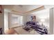 Cozy living room with comfortable seating, modern artwork, and ample natural light at 1891 Curtis St # 1613, Denver, CO 80202