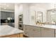 Modern kitchen with stainless steel appliances, marble countertops, and an open floor plan at 15 South Ln, Cherry Hills Village, CO 80113