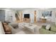Open-concept living space featuring hardwood floors, dining area, and staircase at 9435 Osceola St, Westminster, CO 80031