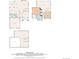 Detailed floor plan showcasing the layout of all levels, including room dimensions and key features at 2608 S Troy Ct, Aurora, CO 80014