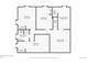 Floor plan of the basement showing bedrooms, bathroom, laundry room, and closets at 224 Agate Way, Broomfield, CO 80020