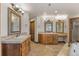 Large Primary bathroom with double vanities and a soaking tub at 10385 Grande Vista Ct, Lone Tree, CO 80124