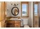 Bathroom with vanity, toilet and shower at 10385 Grande Vista Ct, Lone Tree, CO 80124