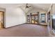 Primary bedroom with access to balcony and fireplace at 10385 Grande Vista Ct, Lone Tree, CO 80124