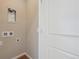 Small laundry room with hookups and storage at 453 Interlocken Blvd # 102, Broomfield, CO 80021