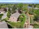 Aerial view of home, landscaping, backyard, and fencing in the community at 7414 S Monroe Ct, Centennial, CO 80122