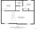 Floor plan of the basement, includes recreation room, storage, bedroom and bathroom at 7414 S Monroe Ct, Centennial, CO 80122