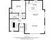Floor plan showing layout of the second floor with kitchen at 3615 Navajo St, Denver, CO 80211